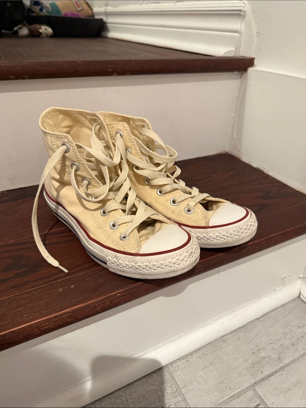Converse All Star Chuck Taylor High-Top Sneakers in off white